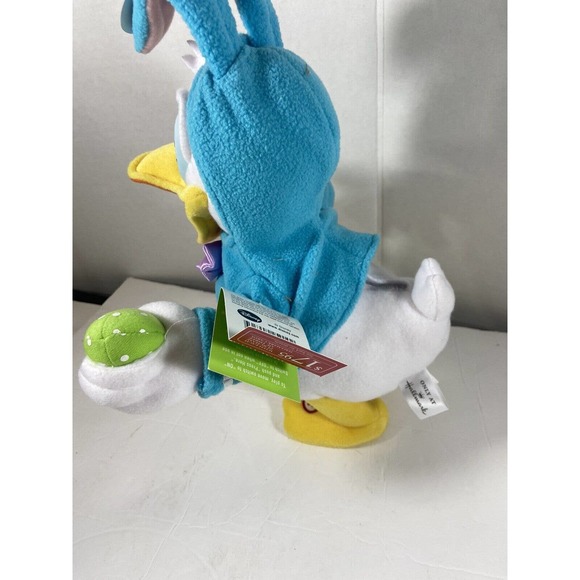 Donald Duck Hallmark Disney DON'T PULL MY EARS Plush Dancing Singing NWT Easter - Picture 5 of 8